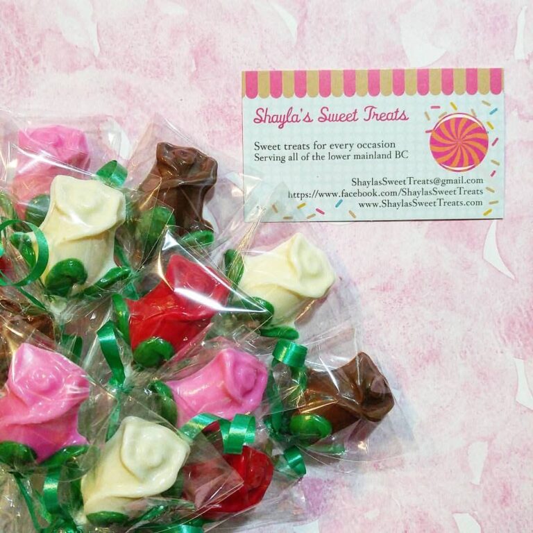 shaylas sweet treats chocolate roses party favours lower mainland 768x768